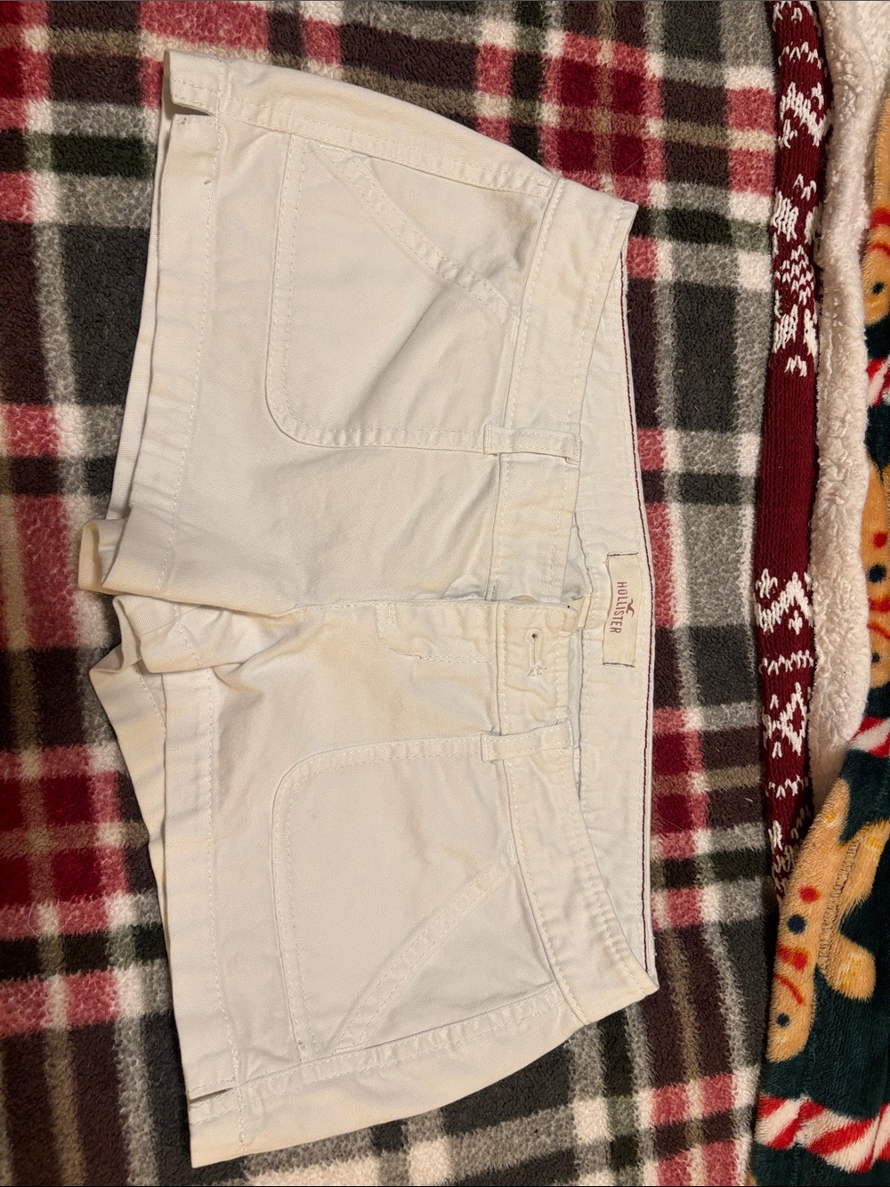 Hollister White Women's Denim Shorts